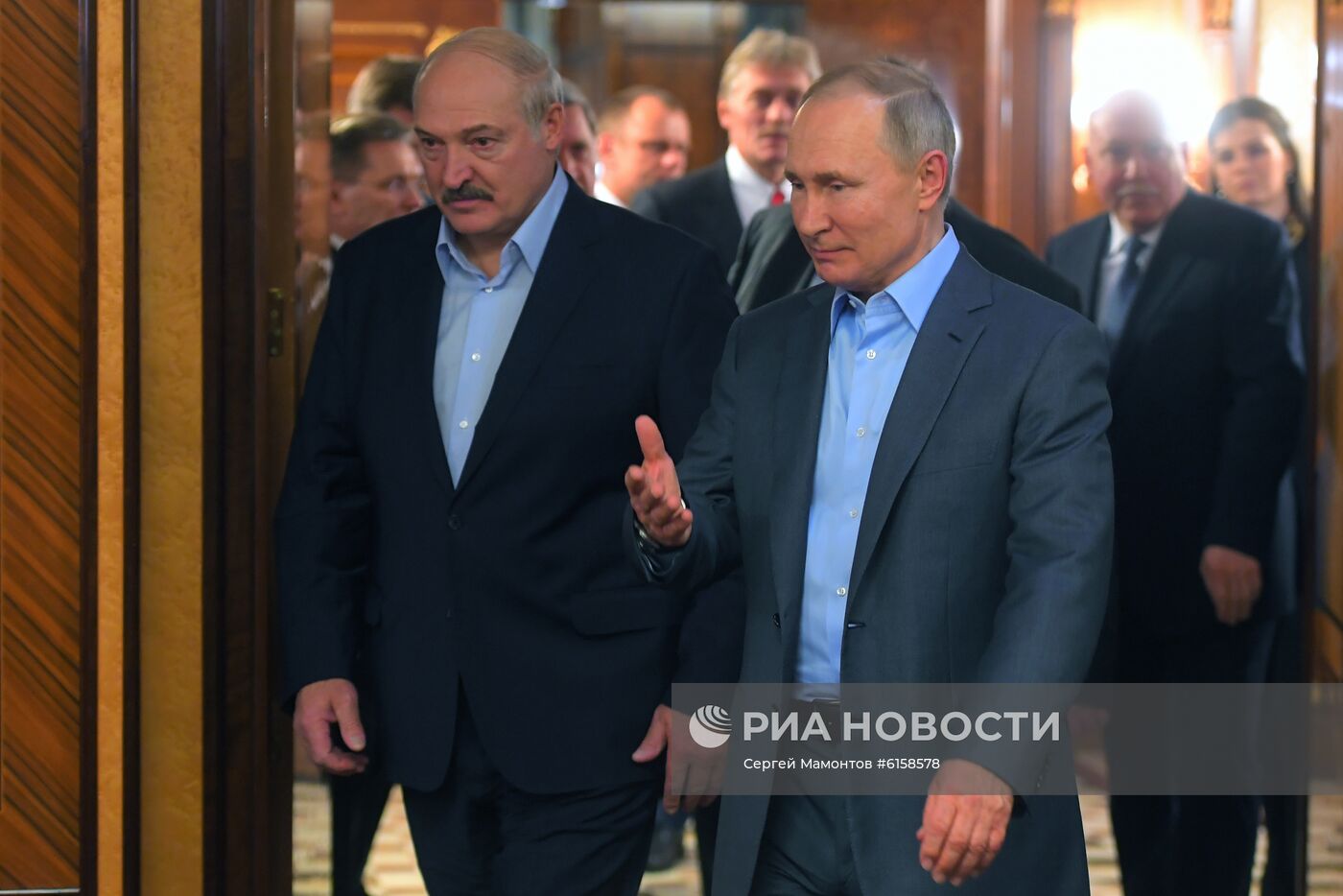 Встреча президента РФ В. Путина с президентом Белоруссии А. Лукашенко