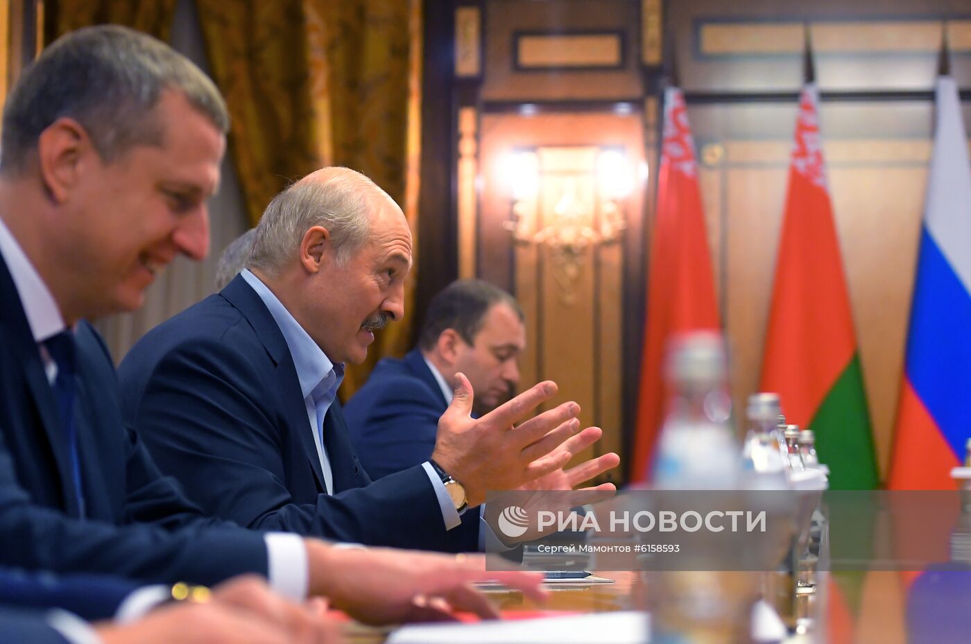 Встреча президента РФ В. Путина с президентом Белоруссии А. Лукашенко 