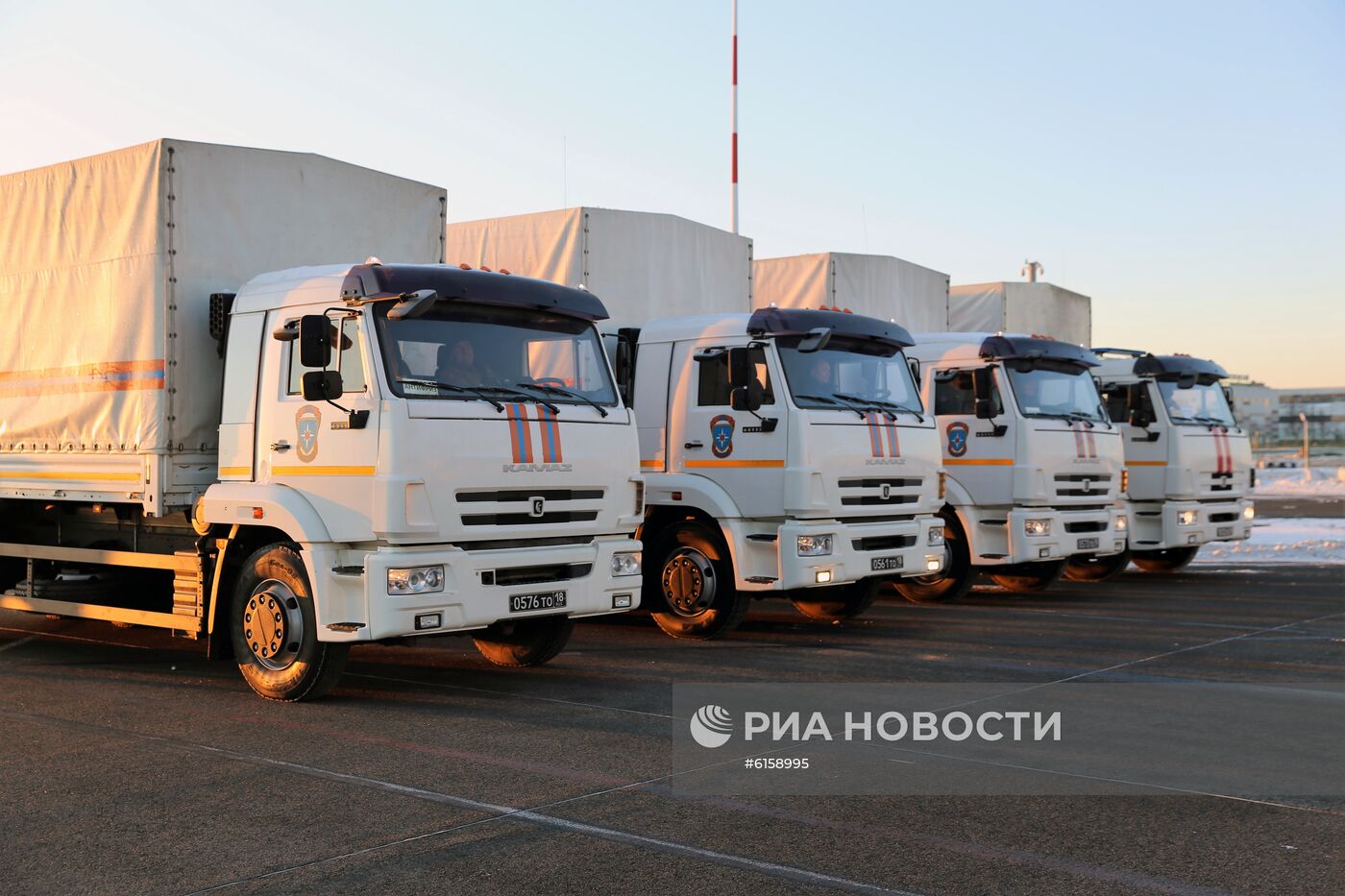 Отправка гуманитарной помощи в Китай