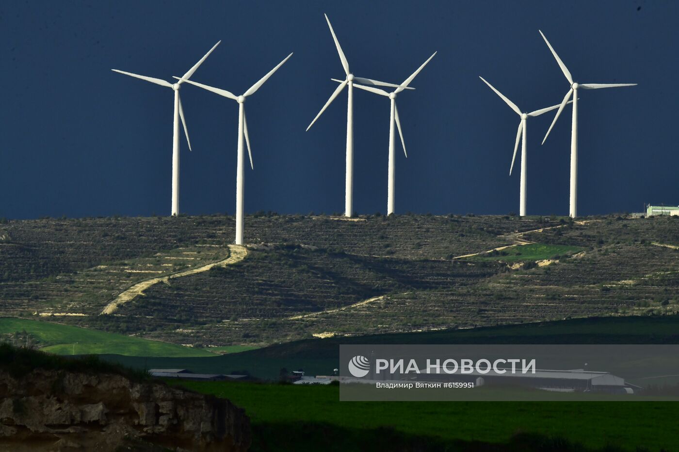 Ветряные мельницы в Ларнаке | РИА Новости Медиабанк