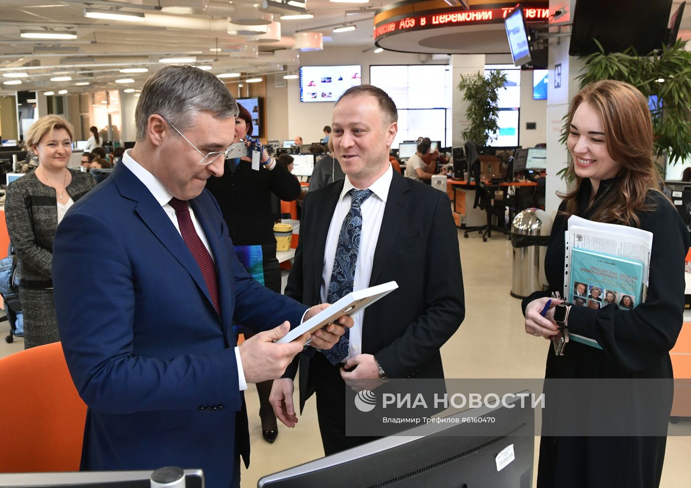 Министр науки и высшего образования РФ В. Фальков посетил МИА "Россия сегодня"