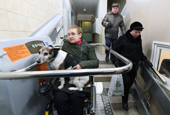 Платформы для маломобильных граждан в жилом доме