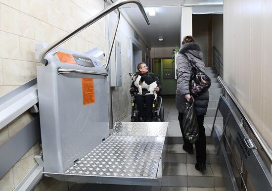 Платформы для маломобильных граждан в жилом доме