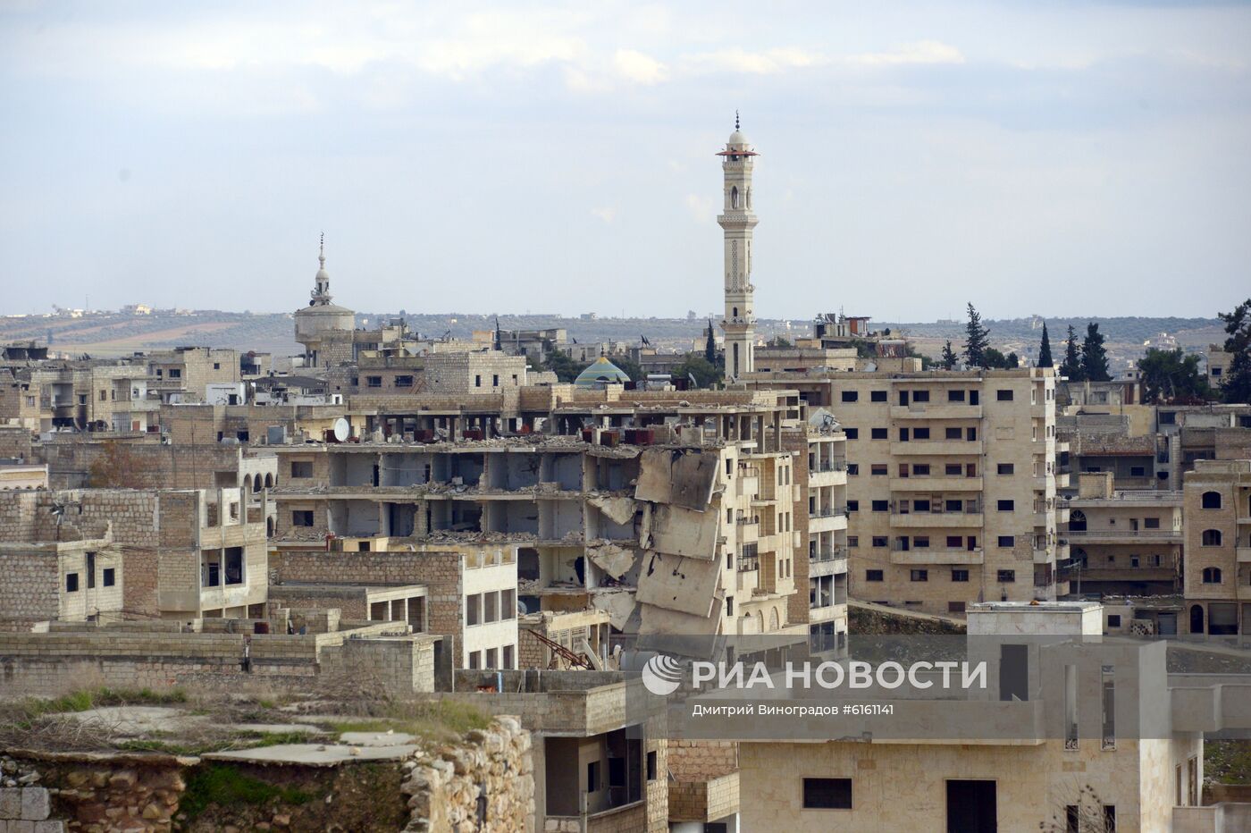 Освобожденный от боевиков сирийский г. Мааррат-эн-Нууман