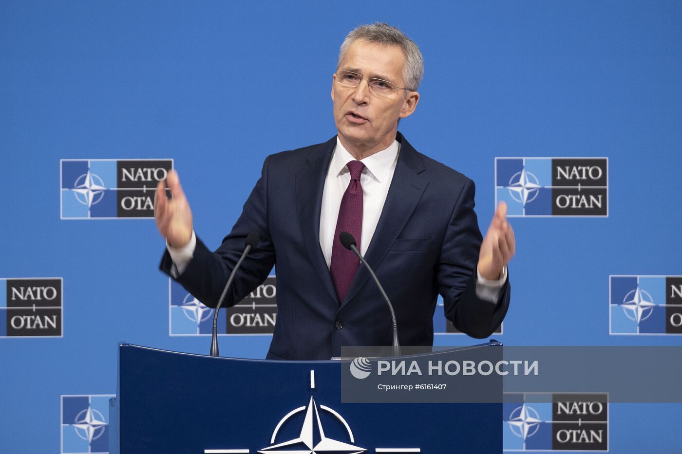 Пресс-конференция генерального секретаря НАТО Йенса Столтенберга 