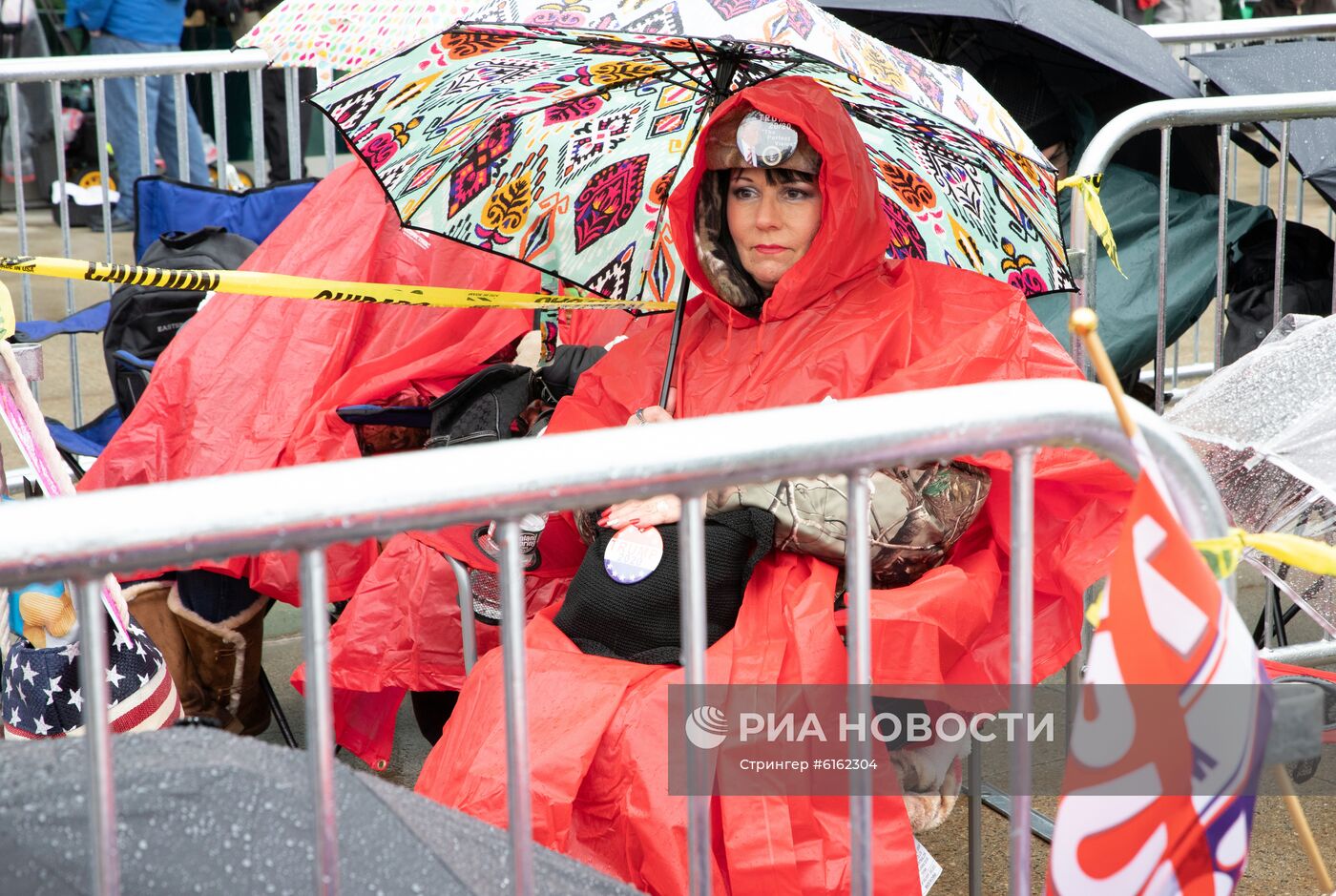 Предвыборный митинг президента США Д. Трампа в Нью-Гэмпшире