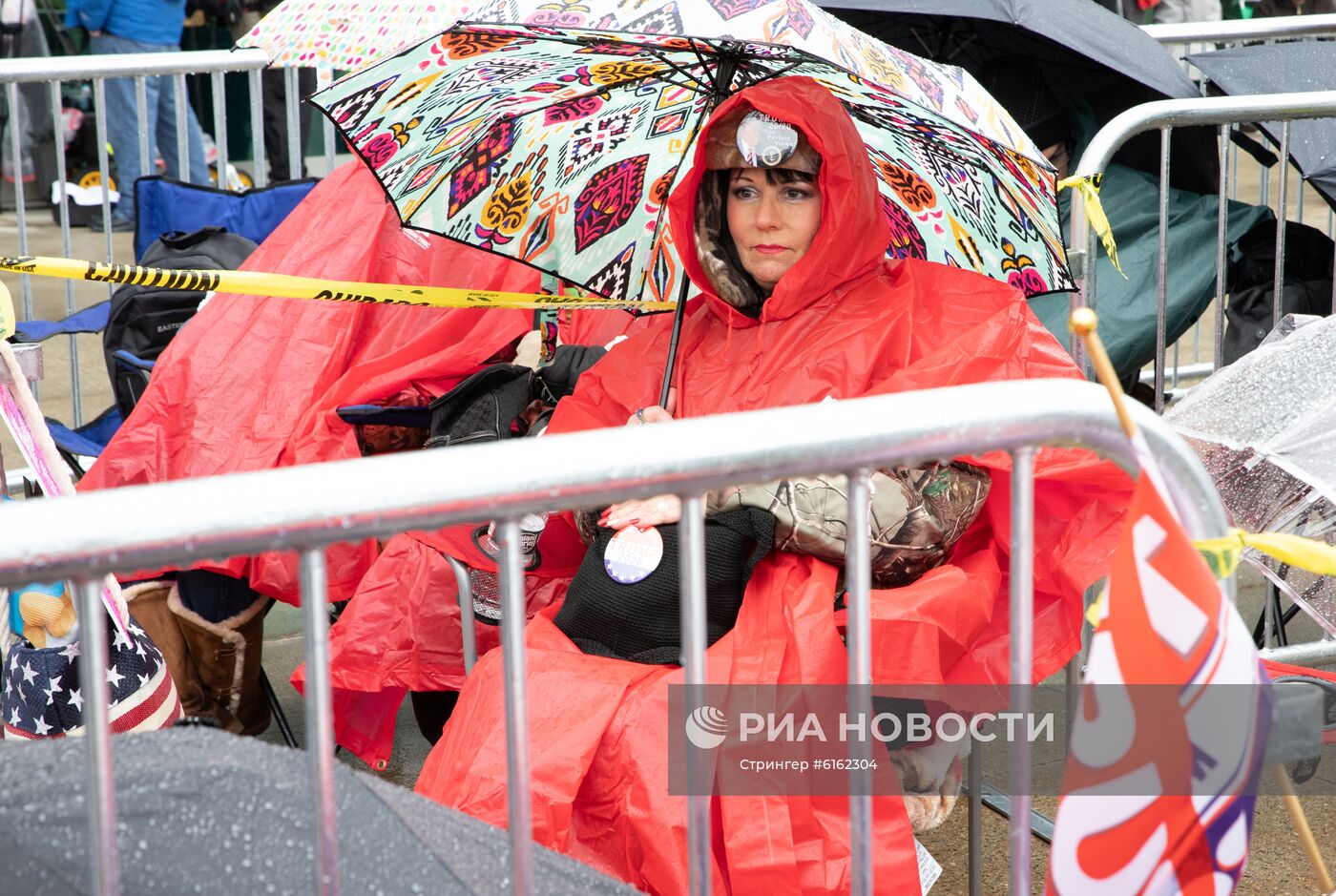 Предвыборный митинг президента США Д. Трампа в Нью-Гэмпшире