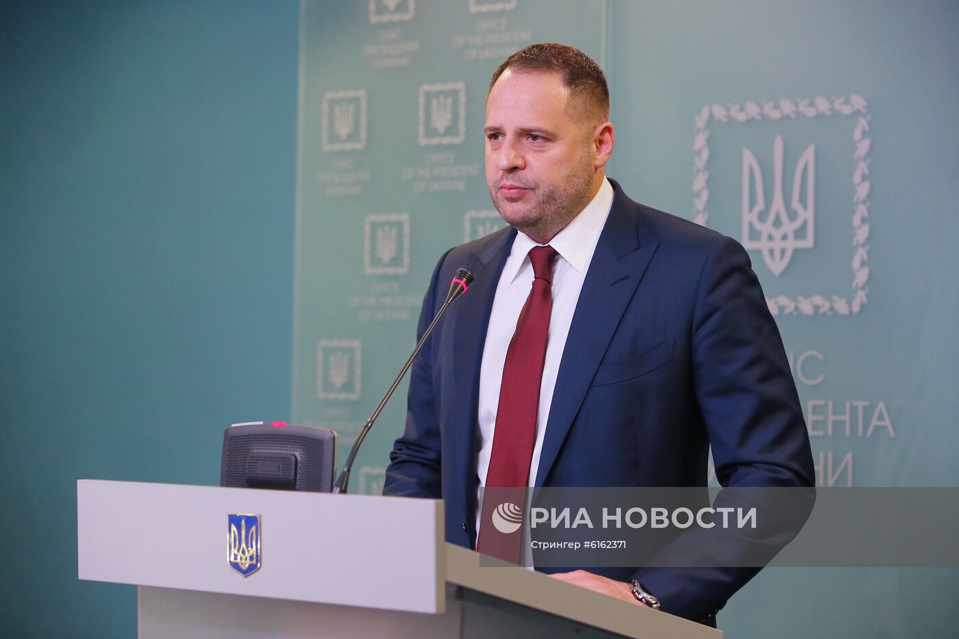 Брифинг нового главы офиса президента Украины А. Ермака