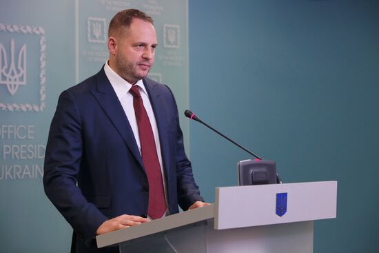 Брифинг нового главы администрации президента Украины А. Ермака