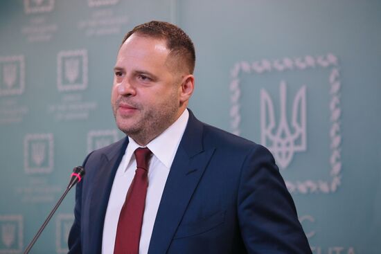 Брифинг нового главы офиса президента Украины А. Ермака