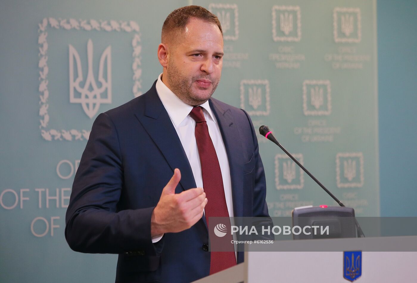 Брифинг нового главы офиса президента Украины А. Ермака