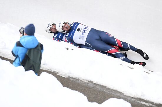 Санный спорт. Чемпионат мира. Спринт. Двойки