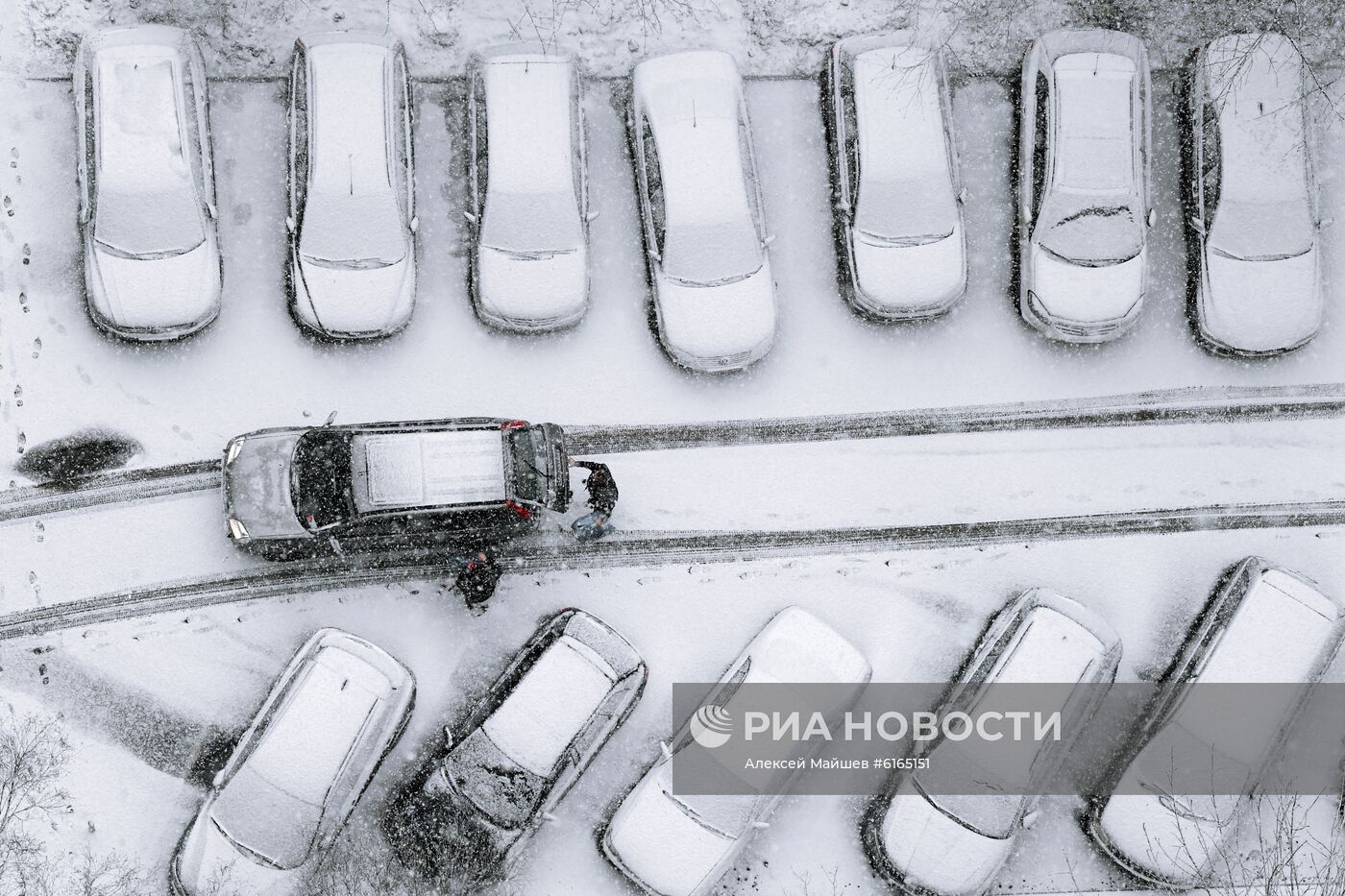 Снегопад в Москве