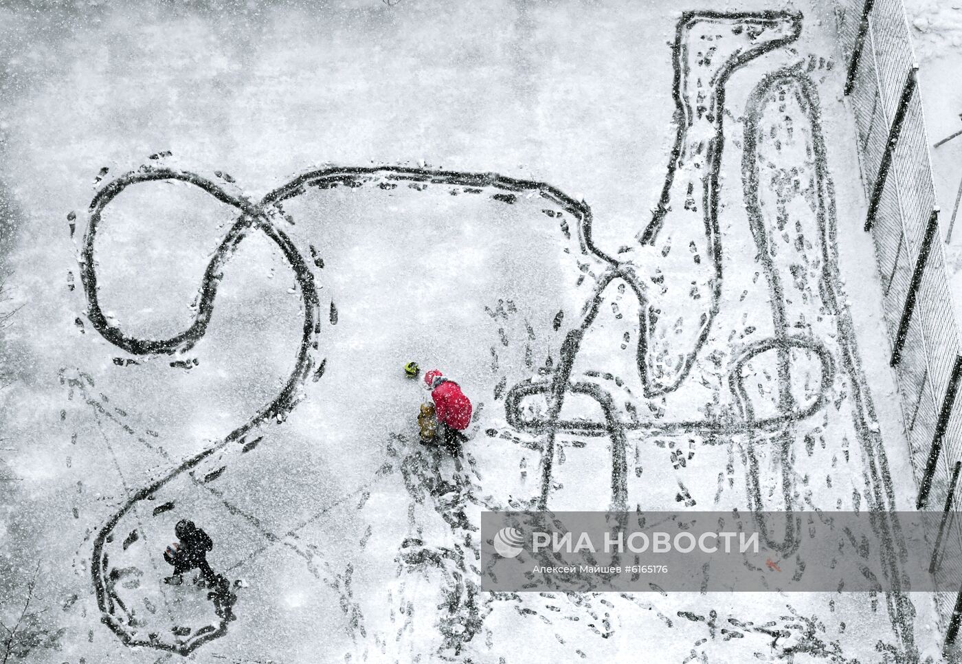 Снегопад в Москве