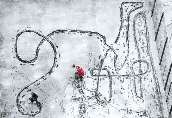 Снегопад в Москве