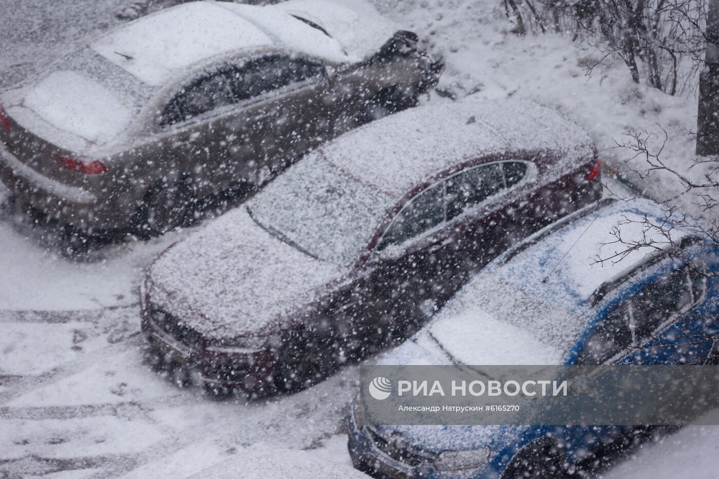 Снегопад в Москве