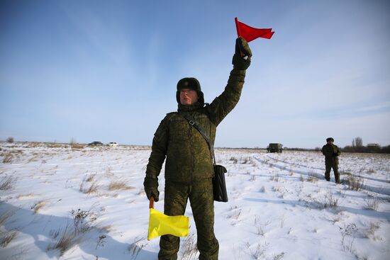 Учения войск РХБ защиты в Волгоградской области