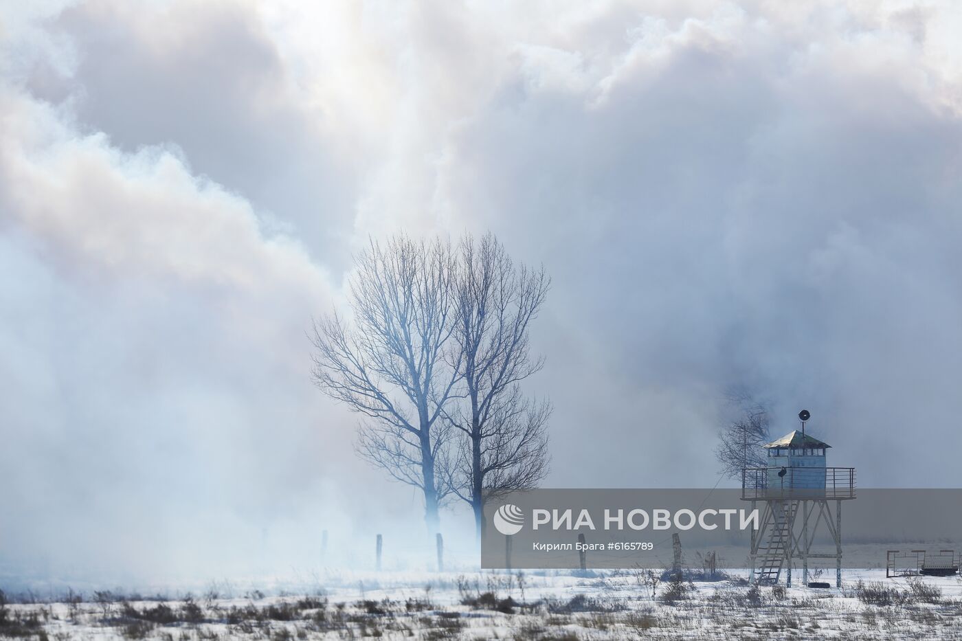 Учения войск РХБ защиты в Волгоградской области