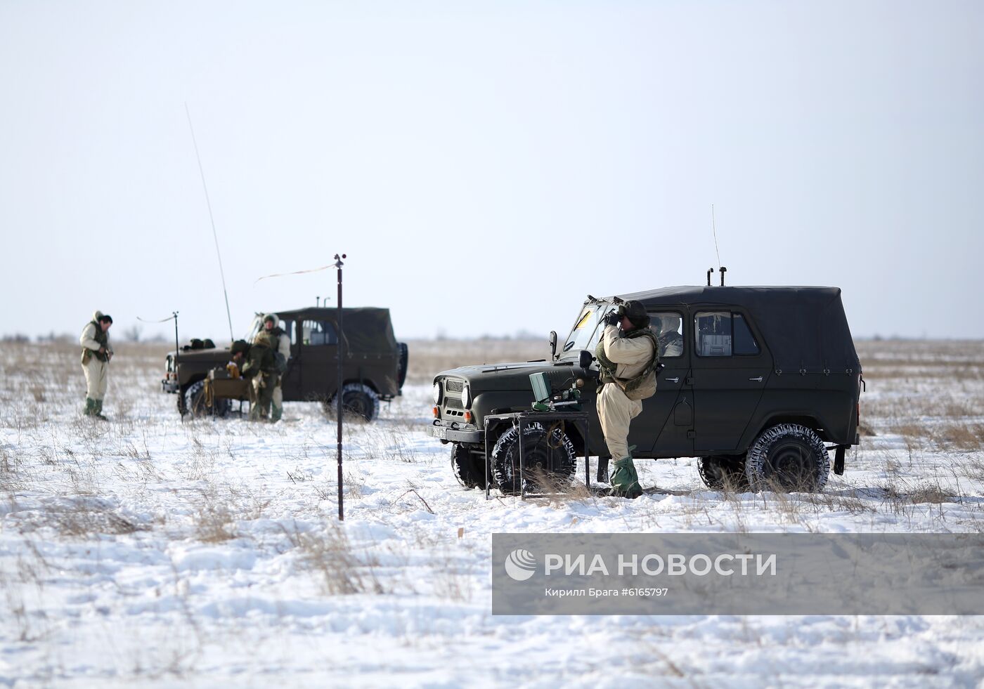 Учения войск РХБ защиты в Волгоградской области