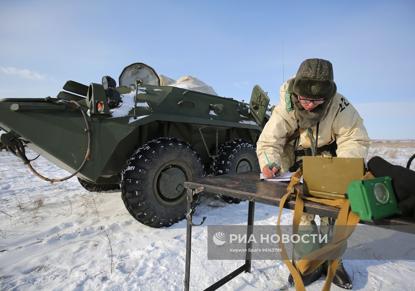 Учения войск РХБ защиты в Волгоградской области