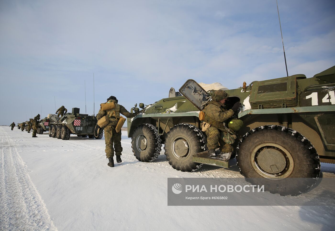 Учения войск РХБ защиты в Волгоградской области