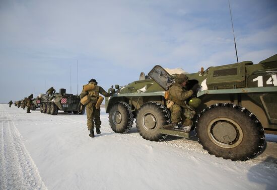 Учения войск РХБ защиты в Волгоградской области