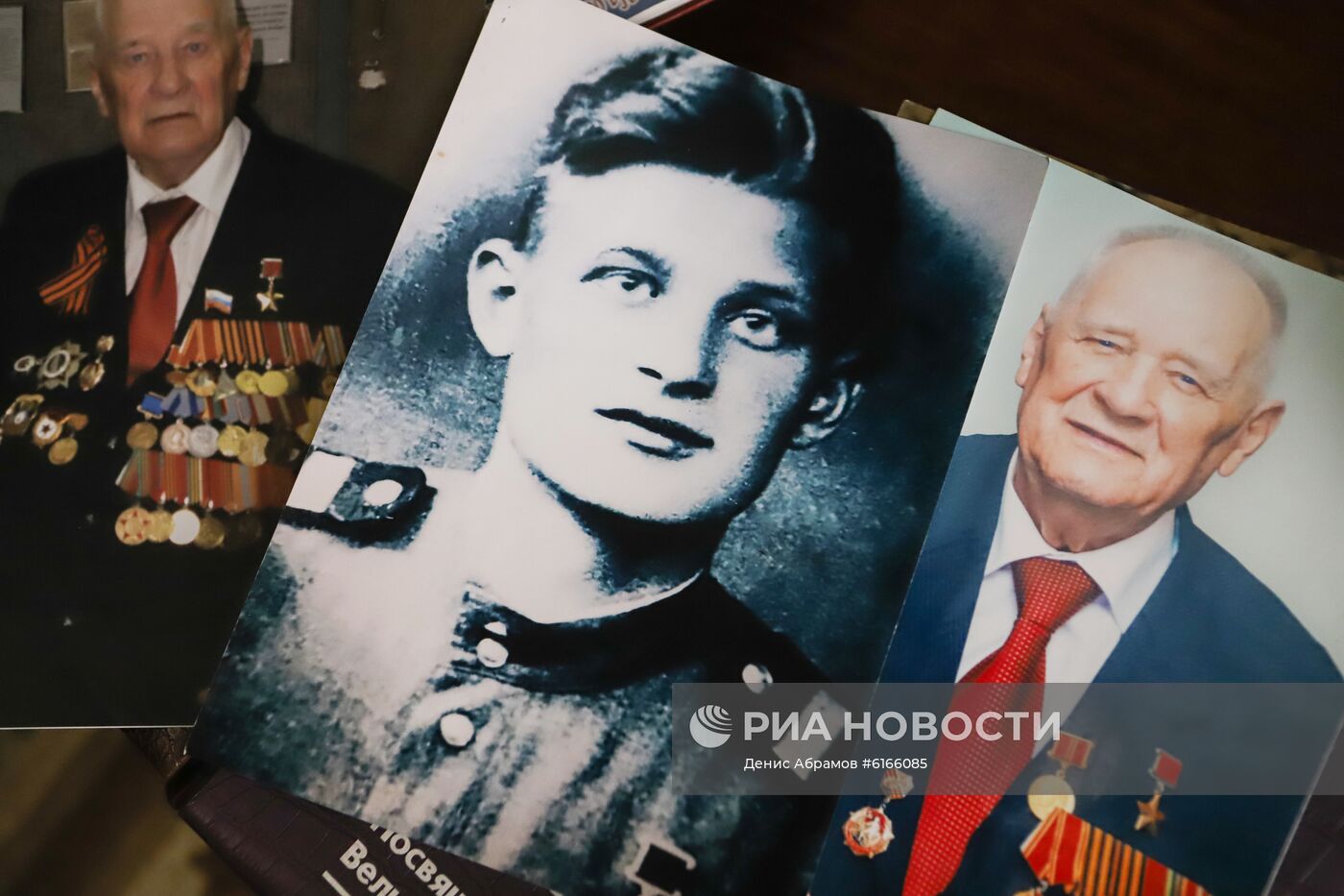 Ветеран Великой Отечественной войны В. Я. Ткачев