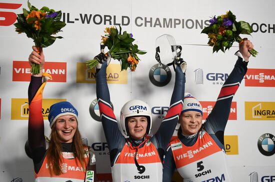 Санный спорт. Чемпионат мира. Женщины