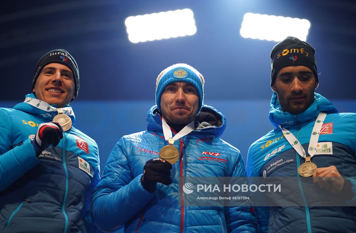 Биатлон. Чемпионат мира. Мужчины. Спринт. Церемония награждения