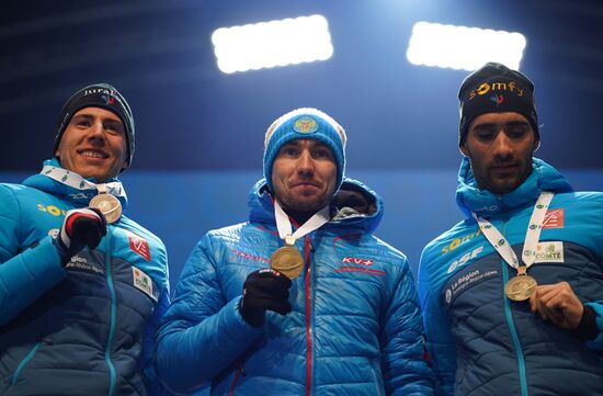 Биатлон. Чемпионат мира. Мужчины. Спринт. Церемония награждения