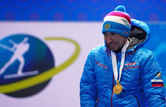 Биатлон. Чемпионат мира. Мужчины. Спринт. Церемония награждения