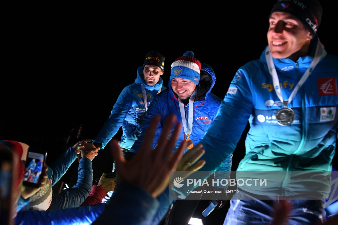 Биатлон. Чемпионат мира. Мужчины. Спринт. Церемония награждения