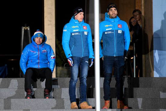 Биатлон. Чемпионат мира. Мужчины. Спринт. Церемония награждения