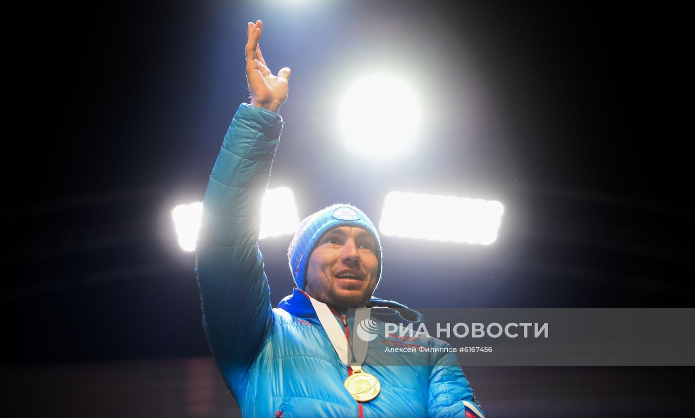 Биатлон. Чемпионат мира. Мужчины. Спринт. Церемония награждения