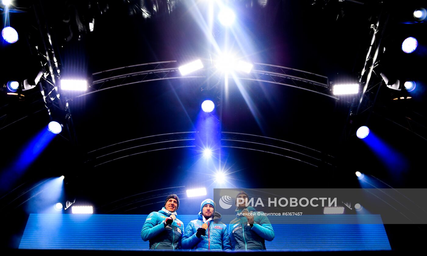 Биатлон. Чемпионат мира. Мужчины. Спринт. Церемония награждения