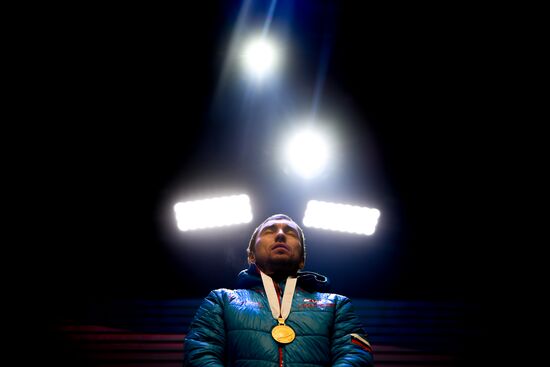 Биатлон. Чемпионат мира. Мужчины. Спринт. Церемония награждения