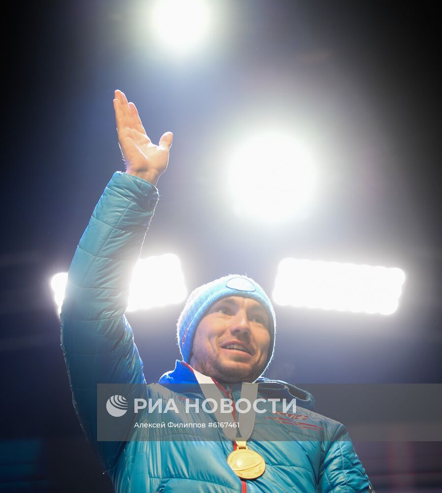 Биатлон. Чемпионат мира. Мужчины. Спринт. Церемония награждения