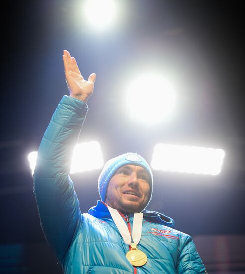 Биатлон. Чемпионат мира. Мужчины. Спринт. Церемония награждения