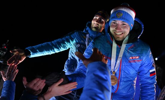 Биатлон. Чемпионат мира. Мужчины. Спринт. Церемония награждения