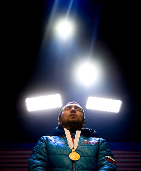 Биатлон. Чемпионат мира. Мужчины. Спринт. Церемония награждения