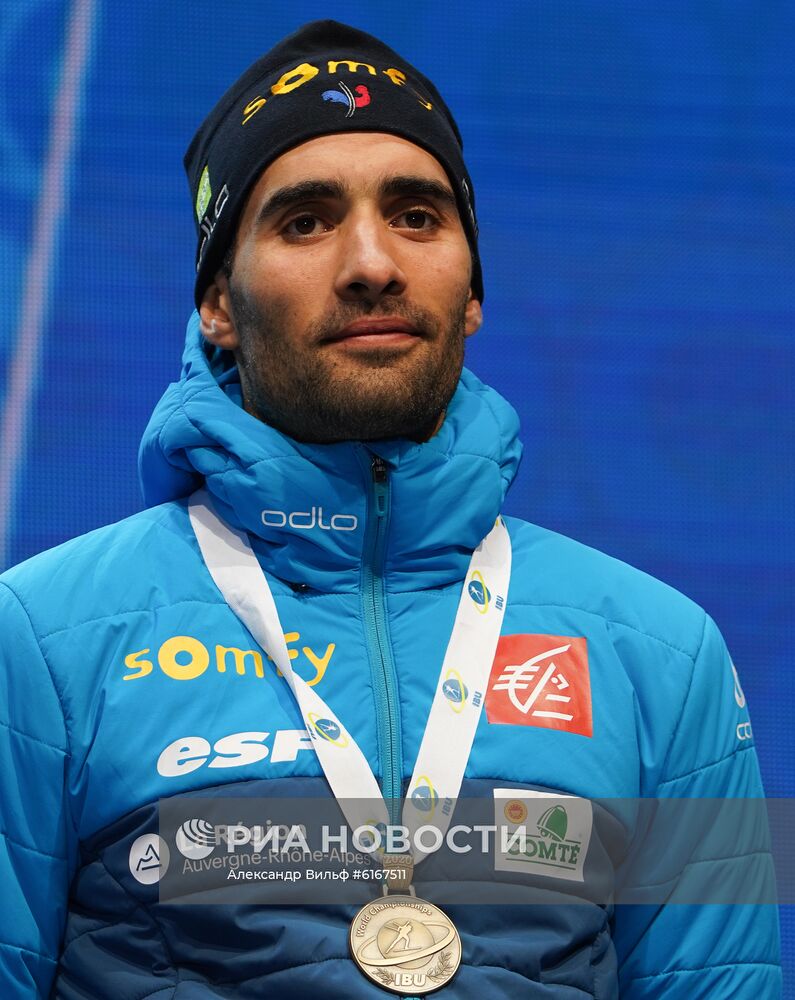 Биатлон. Чемпионат мира. Мужчины. Спринт. Церемония награждения