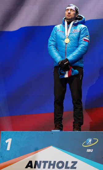 Биатлон. Чемпионат мира. Мужчины. Спринт. Церемония награждения