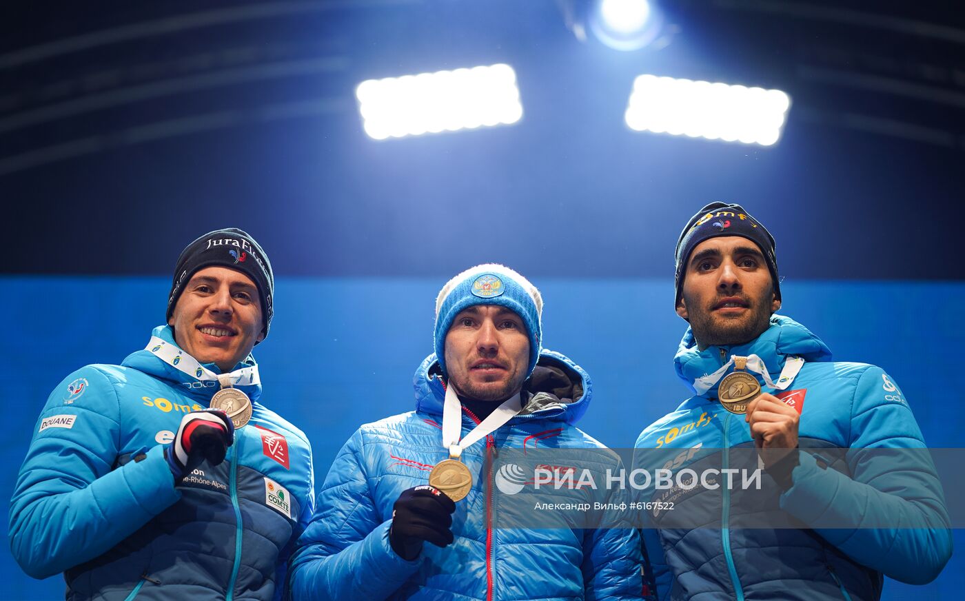 Биатлон. Чемпионат мира. Мужчины. Спринт. Церемония награждения