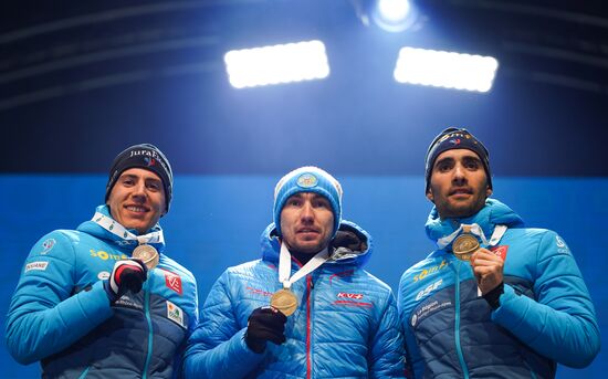 Биатлон. Чемпионат мира. Мужчины. Спринт. Церемония награждения