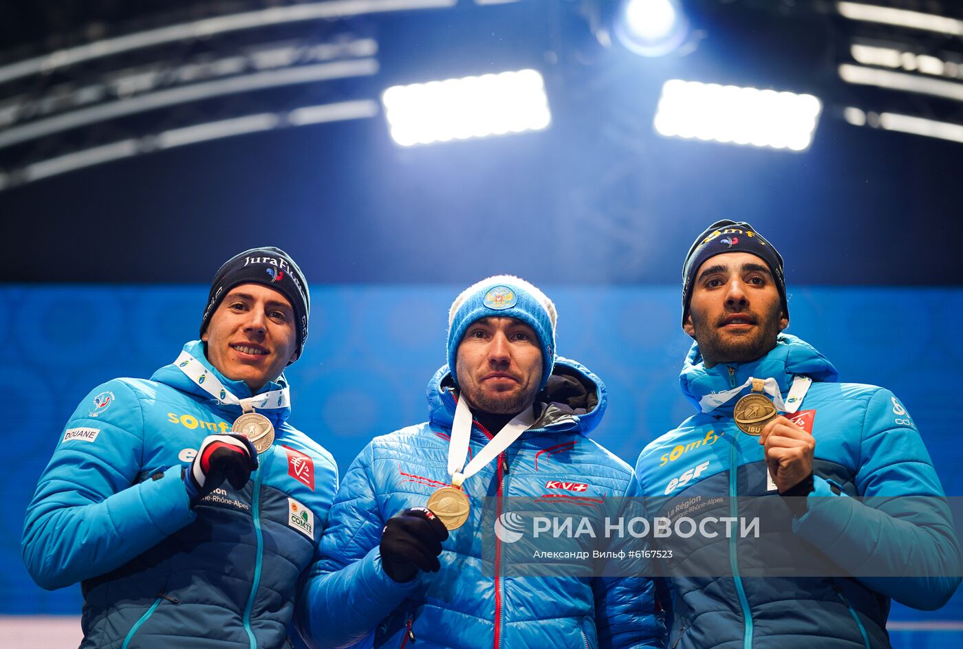 Биатлон. Чемпионат мира. Мужчины. Спринт. Церемония награждения