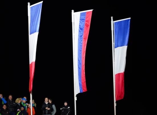 Биатлон. Чемпионат мира. Мужчины. Спринт. Церемония награждения