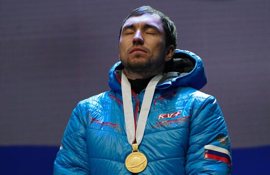 Биатлон. Чемпионат мира. Мужчины. Спринт. Церемония награждения