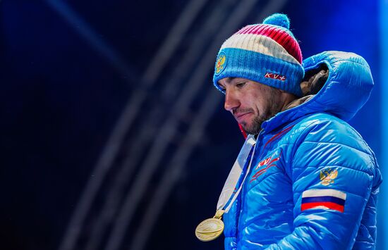 Биатлон. Чемпионат мира. Мужчины. Спринт. Церемония награждения