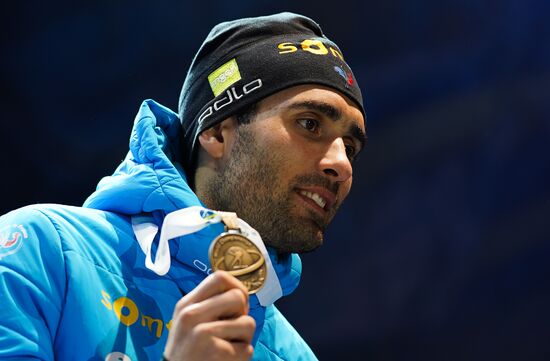 Биатлон. Чемпионат мира. Мужчины. Спринт. Церемония награждения