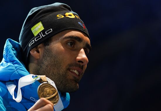 Биатлон. Чемпионат мира. Мужчины. Спринт. Церемония награждения